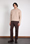 Oversize Crew Neck Basic Knit Sweater - 4