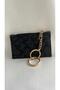 Wallet Women's Black Card Holder Wallet – 4 Card Compartments, Zippered Coin Compartment, Chain for Attachment to Bags - 3