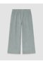 Lcw Kids Green Standard Fit Girls' Velvet Trousers - 2