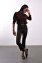 Brown Mini Flare Pants 438 - 3