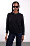 Black Crew Neck Lyocell Yarn Knitwear - 4