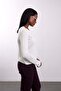 Ecru Buttoned Crew Neck Knitwear 251372 - 5