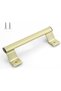 Heavy-Duty Aluminum Push Pull Door Handle, Yellow Cabinet Pull Hardware, Multi-Purpose Pull