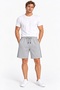 Men's Black Smoked Gray Navy Blue Color Shorts with Side Piping, Front Pockets, Zipper and Back Pockets