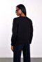 Black Crew Neck Lyocell Yarn Knitwear - 6