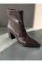 Brown Crocodile Stylish Women's Boots - 6
