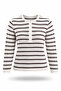 Ecru Striped Mercerized Knitwear 261135