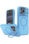 iPhone 18 Pro Max Pale Magneticsave Cover with Stand - Sierra Blue