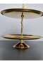 Luxury 2-Tier Stainless Steel Cookie Stand with Stand, Decorative Presentation Tray, Multi-Tier Serving Tray, Cookie Holder, Candy Holder, Chocolate Holder, Tray - 2