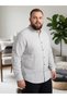 Men's Large Size Oversized Regular Fit Long Sleeve 100% Cotton Court Collar Shirt