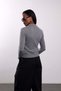 Gray Polo Collar Lyocell Yarn Knitwear - 6