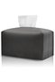 Modern PU Leather Rectangular Tissue Box Cover (Beige, Large)