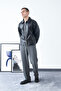 Men's Faux Leather Jacket with Double Zipper Collar - 6