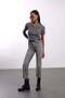 Anthracite Polo Collar Buttoned Short Sleeve Knitwear 140796 - 3
