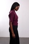 Plum Bat Sleeve Polo Collar Knitwear 261140 - 5