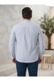 Men's Large Size Oversized Regular Fit Long Sleeve 100% Cotton Court Collar Shirt - 4