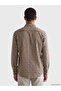Esvab • Modern & Distinctive Standard Fit Checkered Embroidered Gabardine Men's Shirt - 3