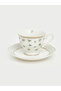 Esvab • Modern & Distinctive Embossed Porcelain Coffee Cup Set - 3
