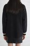 Black Denim Garnished Soft Cardigan T94587 - 6