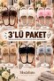 3-Pack Lovely Indoor Women's Slippers Home Slippers Soundproof Sole Soft Comfortable Slippers - 2