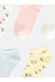 Quality Pieces from Çelebi Store Embroidered Women's Booties Socks 5-Piece Set - 2