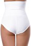 Women's Long Belly Gathering Panties Corset White 2465 - 2