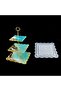 Epoxy Silicone Cupcake Stand Mold Square 3-Piece Cake Stand