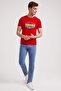 Men's Unique O-Neck T-Shirt Red 202 LCM242025 - 2