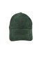 Unisex Dark Green Suede Adjustable Cap with Velcro on the Back Baseball Cap Hat Pkr1109338 - 2