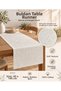 Honeycomb Pattern Buldan Handmade Bohemian Organic Runner Winter Garden Table Accessory Tablecloth 100% Cotton - 4
