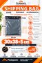 Pocketless Shipping Bag 30X38+5 cm 500 Pieces Gray - 2