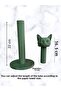 Green Adjustable Paper Towel Holder & Napkin Holder with Cat Figure – Decorative Figurine - 2