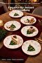 6-Piece Decorated Christmas Pine Tree Patterned Cake Plate 19 cm Dessert Presentation Serving Plate Red White for 6 People - 5