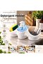 Detergent Container Sponge Holder Kitchen Sink Organizer with 3 Compartments