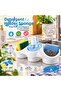 Detergent Container Sponge Holder Kitchen Sink Organizer with 3 Compartments - 3