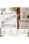 Metal Bridge Modern Luxury Furniture Cabinet Drawer Handles 96-128 Mm, Rose/Light Aqua/Bronze Green/Gloss Chrome/Matte Gold/Matte Gray Metal - 2