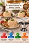 9.5 cm Stainless Steel Pilaf and Halva Mold Small Size Round Presentation and Portioning Mold Presentation Tray - 7
