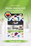 Blumenkorb Microfiber Stain-Resistant General Kitchen and Table Cloth 40X40 cm Colorful Butterfly