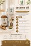 100% Natural Pure Sesame Oil 50 ml – Cold Pressed Hair Nourishing, Eyebrow & Eyelash Care Oil, Skin Moisturizer - 2