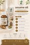 100% Natural Pure Sesame Oil 50 ml – Cold Pressed Hair Nourishing, Eyebrow & Eyelash Care Oil, Skin Moisturizer - 2