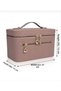 Mirrored Makeup Bag - Travel Organizer Cosmetic Bag Size (21X15X13) - 5