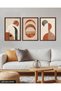 Abstract Patterns 3 Pieces Wooden Framed Painting Act - 3