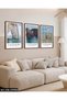 Claude Monet Themed 3 Piece Wooden Framed Painting Act