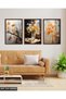 Daisy and Bird in a Vase 3 Piece Wooden Framed Painting Act - 4