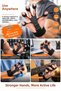 Black 13-17-21 lb Adjustable Hand Finger Wrist Grip Strengthener Exercise Device - 2
