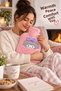 1 Liter Plush Covered Hot Water Bag with Ribbon and Girl Figure Thermofor - 4