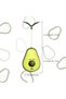 1 Piece Avocado-Shaped Cat Toy – Catnip and Food Container, Rotating Mechanism, Cat Grass Ball, Spring-Loaded Leaf Stick, Non-Toxic Plastic Cat Toy - 4