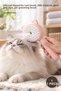 1 Piece Spray Massage Comb for Cats and Dogs – Silicone Tip Hair Grooming Brush, Abs Material, Pink Blue, Pet Grooming Brush