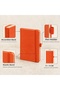 Notebook, (9X14Cm), Accordion Spine, Textured Hard Cover, 176 Pages, Lined, 040, Blue - 3