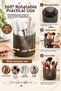 360 °   Rotating Plastic Organizer Multi-Purpose Makeup Pen Holder Desktop Organizer - 3